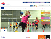 Tablet Screenshot of limburg.handbal.nl